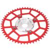 52T 104BCD Motor Bike Chainring Adapter Mid Drive Chainring Spider Chain Conversion Kit for Tongsheng Motor Red
