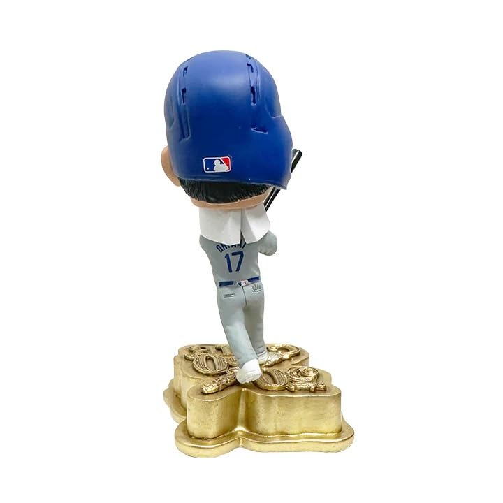 Limited Edition of 10,000: Shohei Ohtani Los Angeles Dodgers 50/50 Bubble Head Doll with Gold Base, Official MLB Item [Parallel Import]