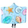 Customizable Casual Hooded Cloak, Flannel Lamb Wool, Polyester Custom-made Pictures Striped Plaid Solid Color Fonts