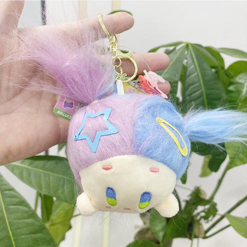 

Stuffed Adorable Hanging Doll Keychain Plush Toy With Cartoon Animal StyleD