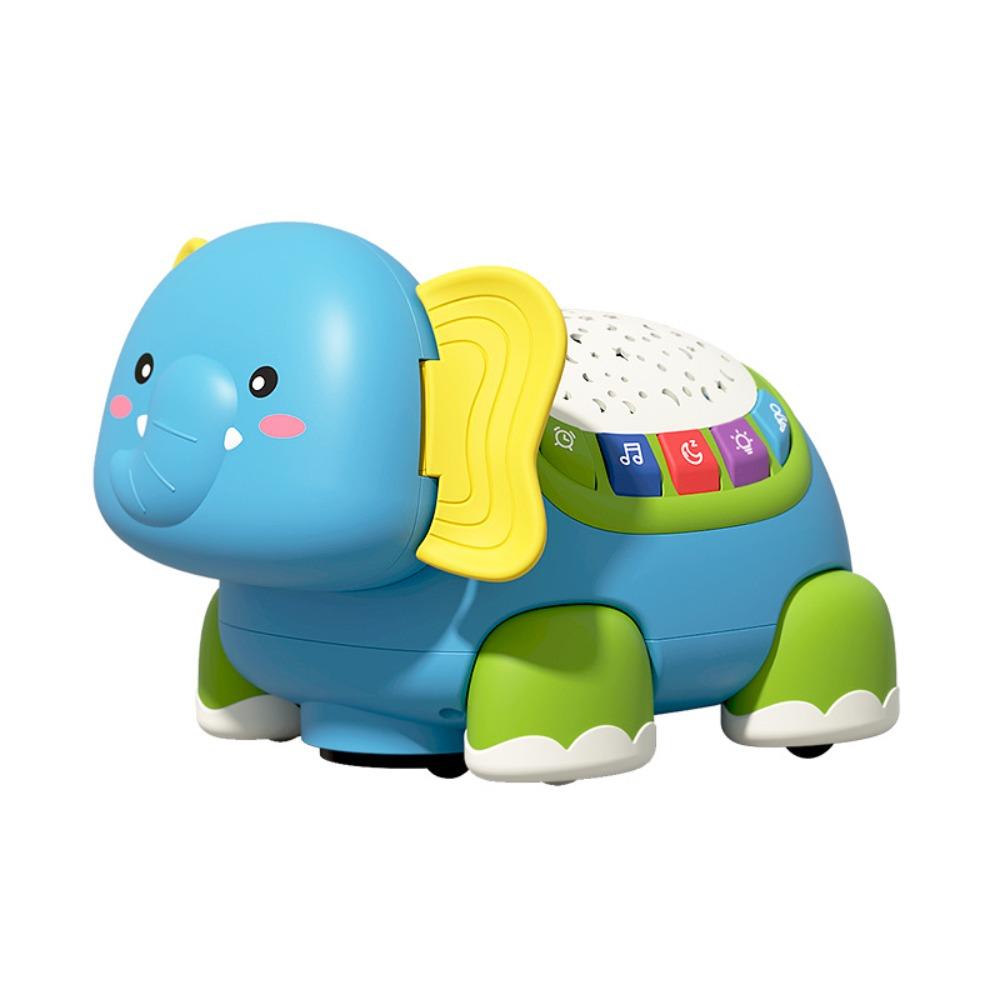 Colorful Light Up Crawling Elephant Timer Function Baby Crawling Toys Baby Development