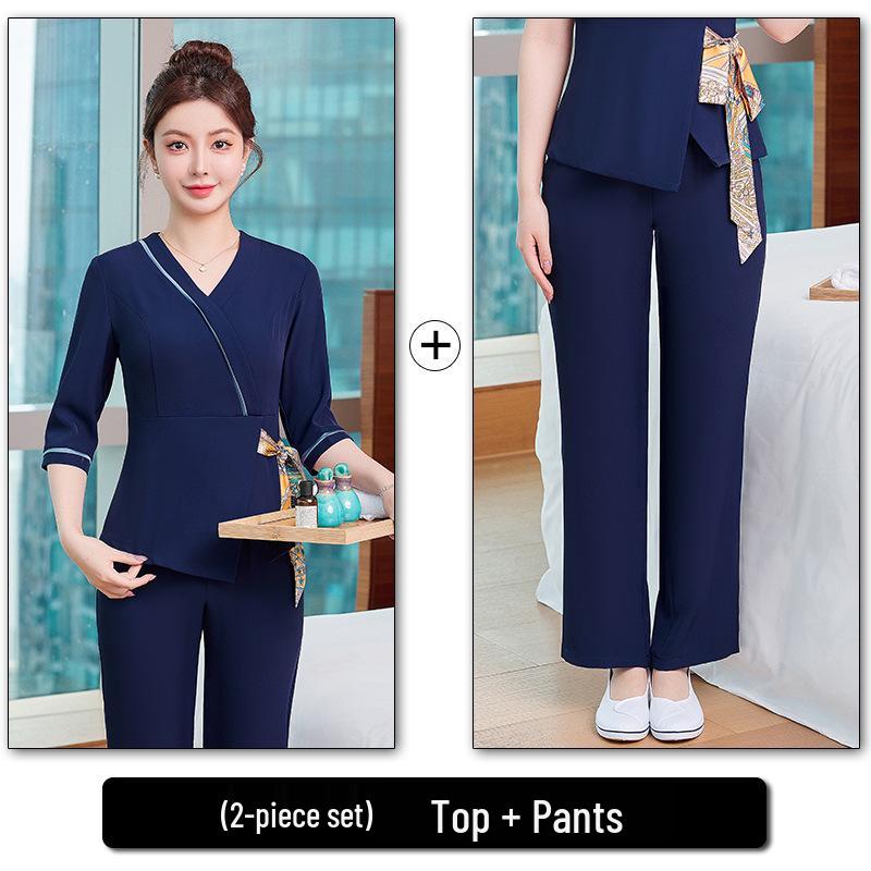 2025 Women's Slimming Beautician & Spa Short Sleeve Uniform