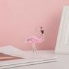 Handmade Art Simulated Pink Flamingo Cute Animal Sculpture Creative Glass Flamingo Figurines  Home