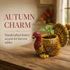 Fall Harvest Fall Turkey Plant Holder Turkey Figurine Candy Bowl  Outdoor Garden
