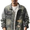 Xintang Men's Wear | Retro Denim Jacket - Trendy Loose Fit, Casual Hong Kong Style for Spring and Autumn