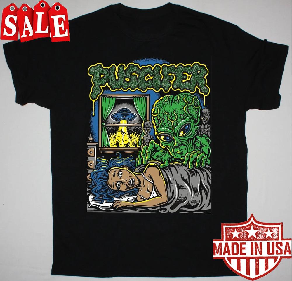 Puscifer Band Black T-Shirt Cotton Unisex Gift For Men Women TA9093 Unisex T-Shirt XXXXL