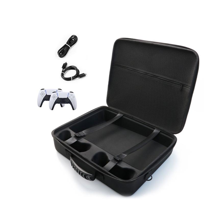 Travel Carrry Case for Slim Shockproof Organizers Bag Storing Console Controller Charging Base Disk Scratchproof Case