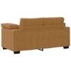 Two Seater Sofa Brown 160 x 77 x 82 cm Velvet