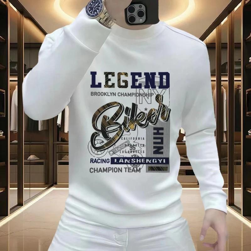 Men s Trendy Printed Hoodie - Slim Fit Casual Top for Spring and Autumn 4XL