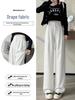 2026 Spring Women's High-Waisted Wide-Leg Suit Pants - New Style, Drapey, Straight-Leg