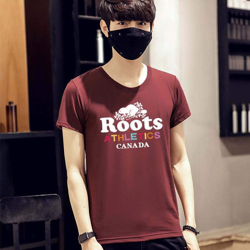 Men's Short Sleeve T-Shirt Loose Round 