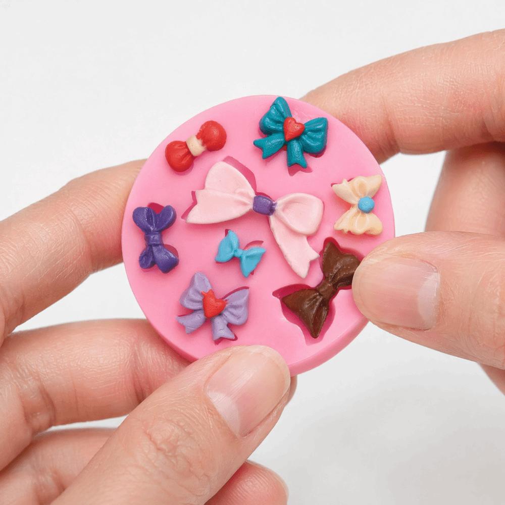 Food Grade Silicone Bowknot Silicone Mold 3D Shape DIY Baking Tool  Wedding Cake Decoration