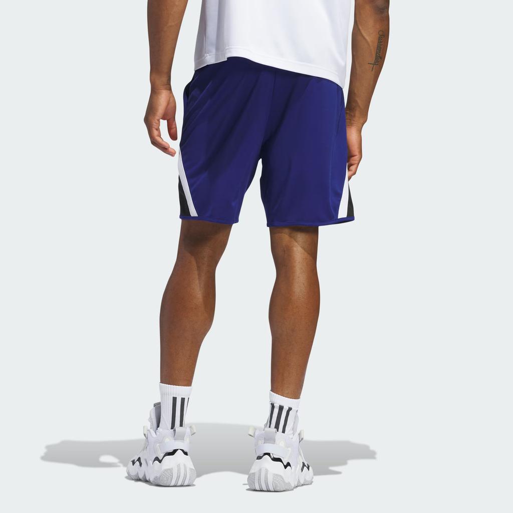 adidas Pro Block Logo Casual Simple Versatile Loose Quick-Dry Basketball Shorts Men Shorts Victory-Blue Black IX1839