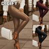 Calças e Capris Casuais Femininos DICFY com Estampa Lisa
