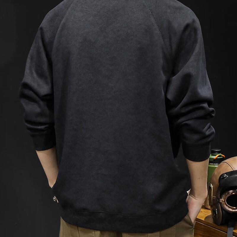 Playboy Men's Casual Loose Fit Mock Neck Sweatshirt