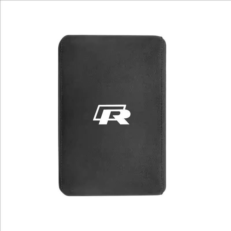 Car Armrest Mats Memory Foam Arm Rest Cushion Interior Accessories For VW GTI Polo Golf Passat Tiguan Arteon Jetta Taigo Hub Cap