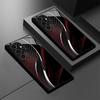 Creative line texture glass phone case suitable for Samsung Galaxy S26 S25 S24 S23 S22 S20 FE Ultra Plus anti drop back cover