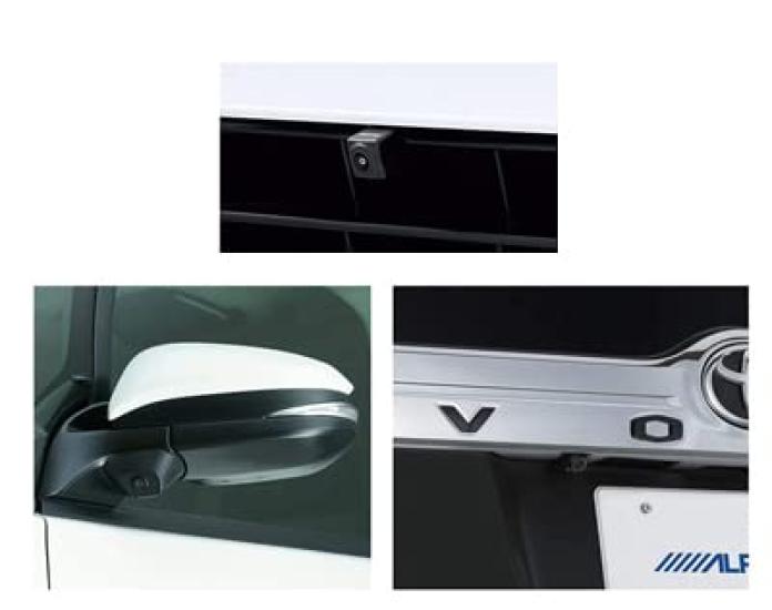 

Alpine Voxy Noah Esquire exclusive 3 camera package under license plate installation side rear camera black interface (ALPINE) / / (front / / / box)