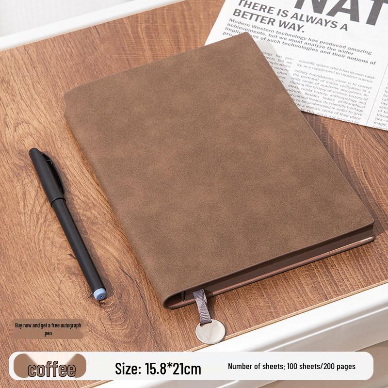High-End Custom Sheepskin Business Notebook with Logo