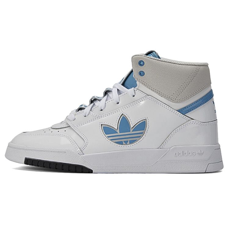 Adidas Originals Drop Step XLT High-Top Skate Shoes Unisex Skate Shoes White Blue FX7686