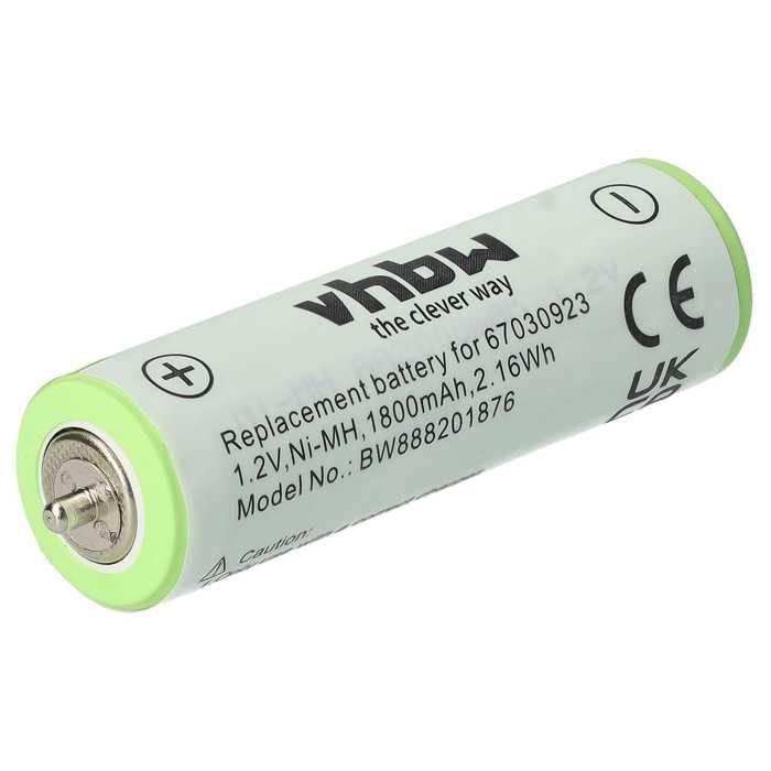 Batteries pour rasoirs - vhbw - compatible braun series 1/3/smartcontrol - 1800mah - nimh - rechargeables