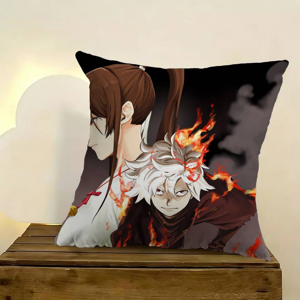 Hot Anime Hells Paradise Pillow Case Cushion Cover Throw Pillow Case For Car Sofa