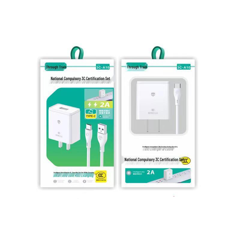 3C Certified 2A Fast Charger for Android & Apple Phones with Charging Headset & Fast Charging Cable