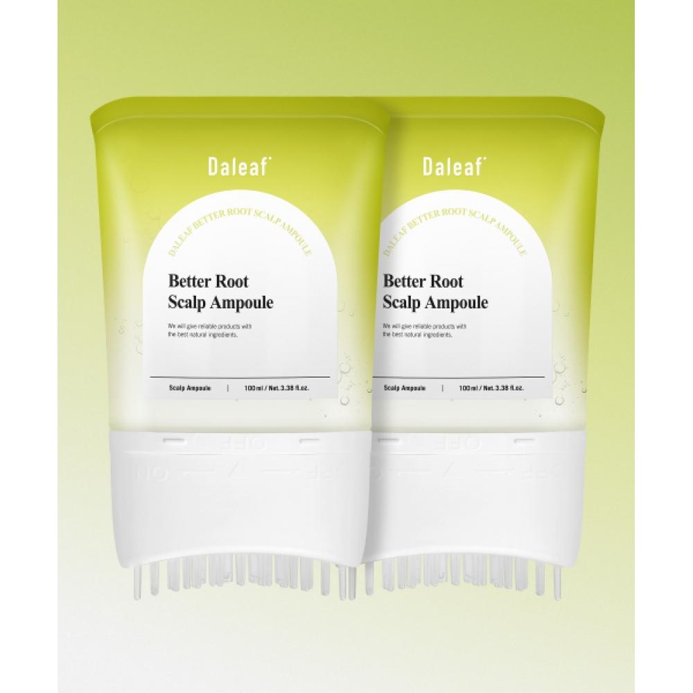 Daleaf [2 Pcs] Daleaf Bereroot Hair Loss Scalp Ampoule 100ml Pdrn Scalp Massage Function Soothing Cooling NONE