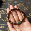 Exquisite Green Sandalwood Bracelet with Green Beads: Rising Step by Step – Popular Live Broadcast Item