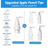 For Apple Pencil Tip Double Layer Soft Hard Pen Nib For Apple Pencil Pro/ 1st 2nd Generation USB C 2B HB iPad Pencil Accessories