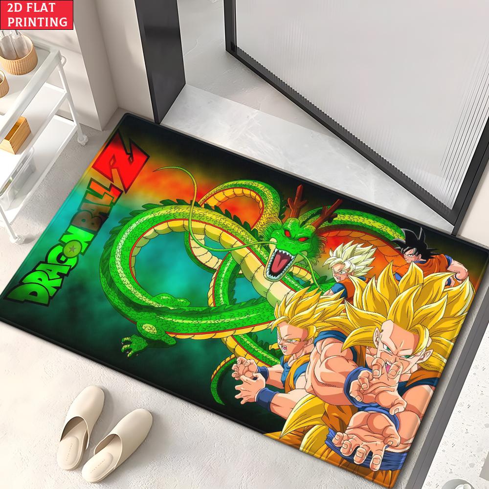Anime Martial Arts Tournament Doormat,2D Print Absorbent Floor Mat,Entrance Rug for Bathroom Living Room Kitchen Home Decor Gift