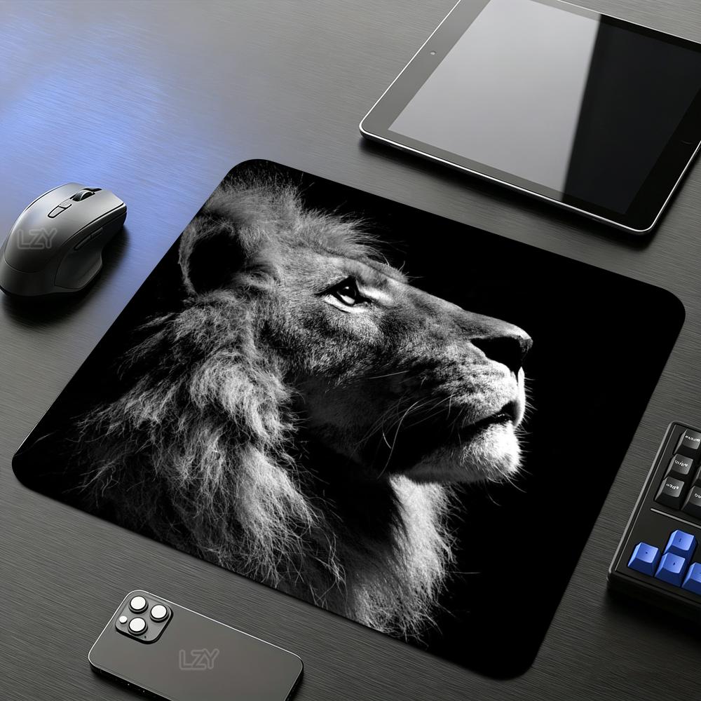 Mouse Pad New Computer Small size Mousepads Cartoon Natural Rubber Non-Slip Gamer Desk Mats 18*22 Lion Home Carpet Mouse Mat