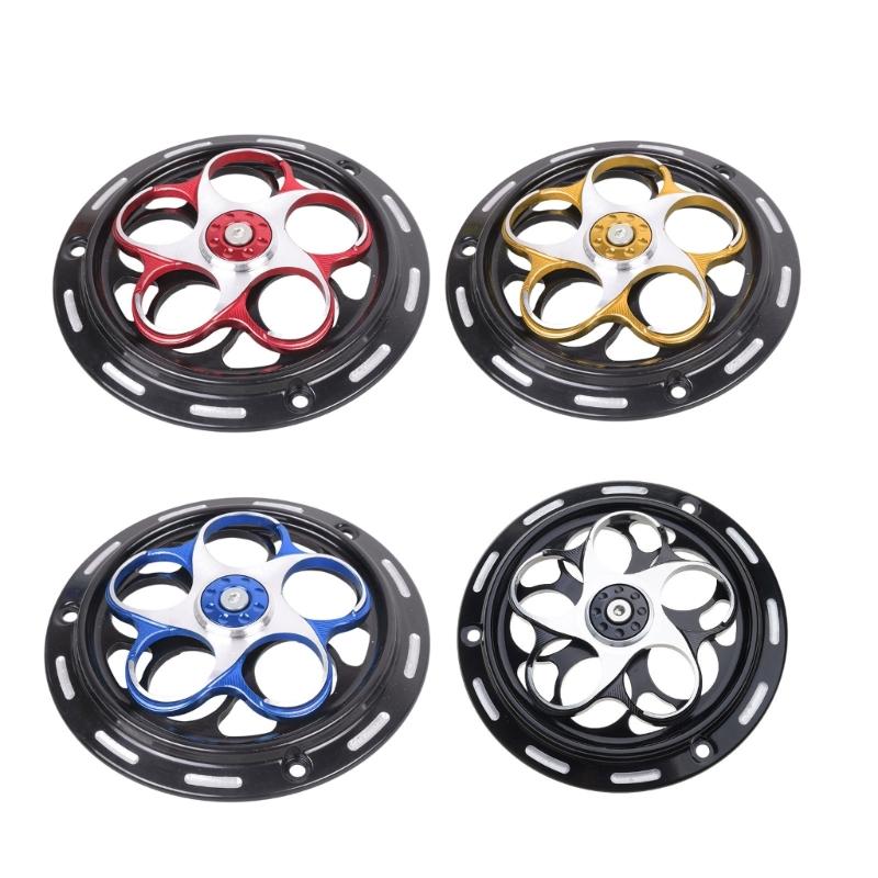 Motorcycle Engine Cover Engine Cooling System Fan Cover Caps Radiator Guard 5.7'' Aluminum Decoration