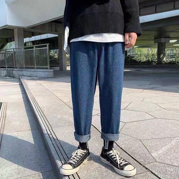 2026 New Women s High-Waisted Loose Straight Harem Jeans for Petite - Cropped Dad Pants for Spring/Summer 25 (70-79 jin)