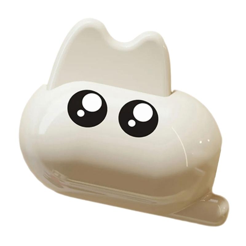 

Travel Friendly Toothbrush Holders Cute Animal Shape AntiBacterials Shell With Clip For Bathroom Essential белый