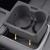 Car Decoration  Center Console Cup Holder Mat For ZEEKR 7X 2024-2026 Black White Grey Car Upgrade Modify A Car