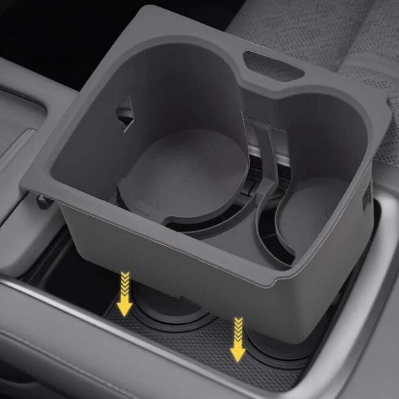 Car Decoration Center Console Cup Holder Mat For ZEEKR 7X 2024-2026 Black White Grey Car Upgrade Modify A Car