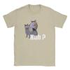Vintage Huh Cat Meme Funny T-Shirt Round Collar 100% Cotton T Shirt Y2k Ins Harajuku Short Sleeve Tee Shirt Arrival Tops