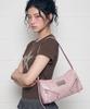 The Green Lab Dayglow Square Hobo Bag [Pink]