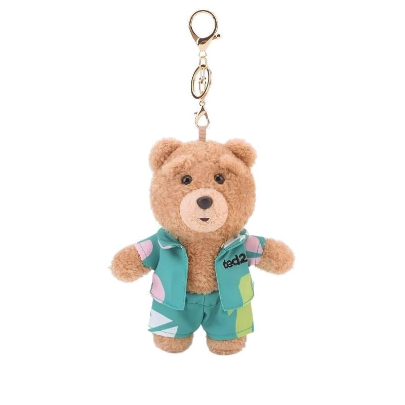 Ted2 Knuffel Sleutelhanger Kawaii Teddybeer Pluche Anime Hobby Knuffel Sleutelhanger Tas Hanger Poppen Kerst Verjaardag Cadeaus