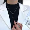 Versatile Korean Style Titanium Steel Pendant Necklace for Women