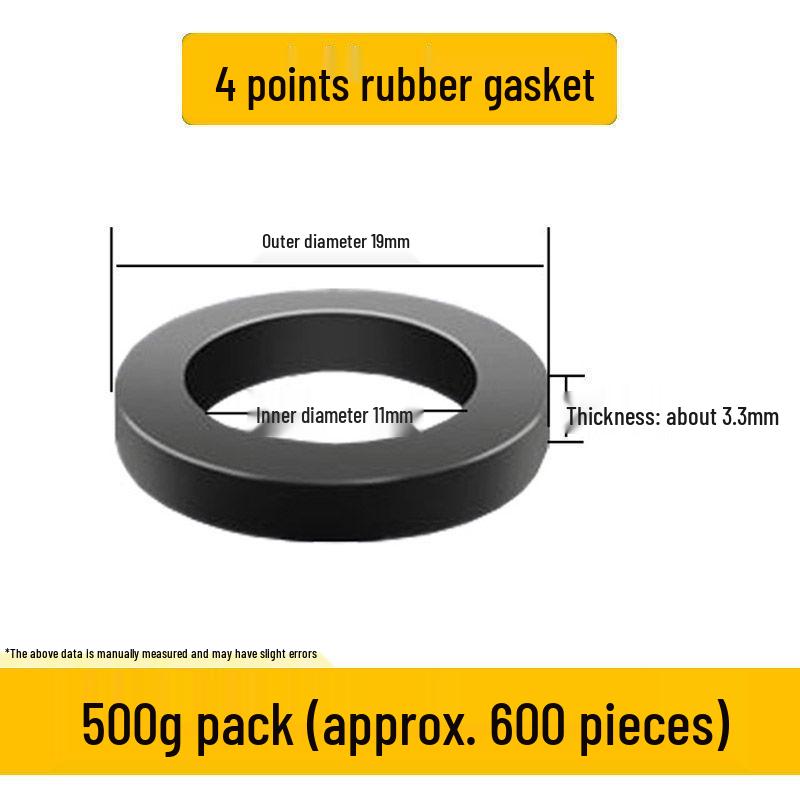 Quick Seal Set: Rubber Gasket, Silicone Ring, Corrugated Hose & Waterproof Gas Pipe Ring