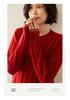 Women's 2025 Autumn/Winter Cashmere Round Neck Long Sleeve Soft Pullover Sweater