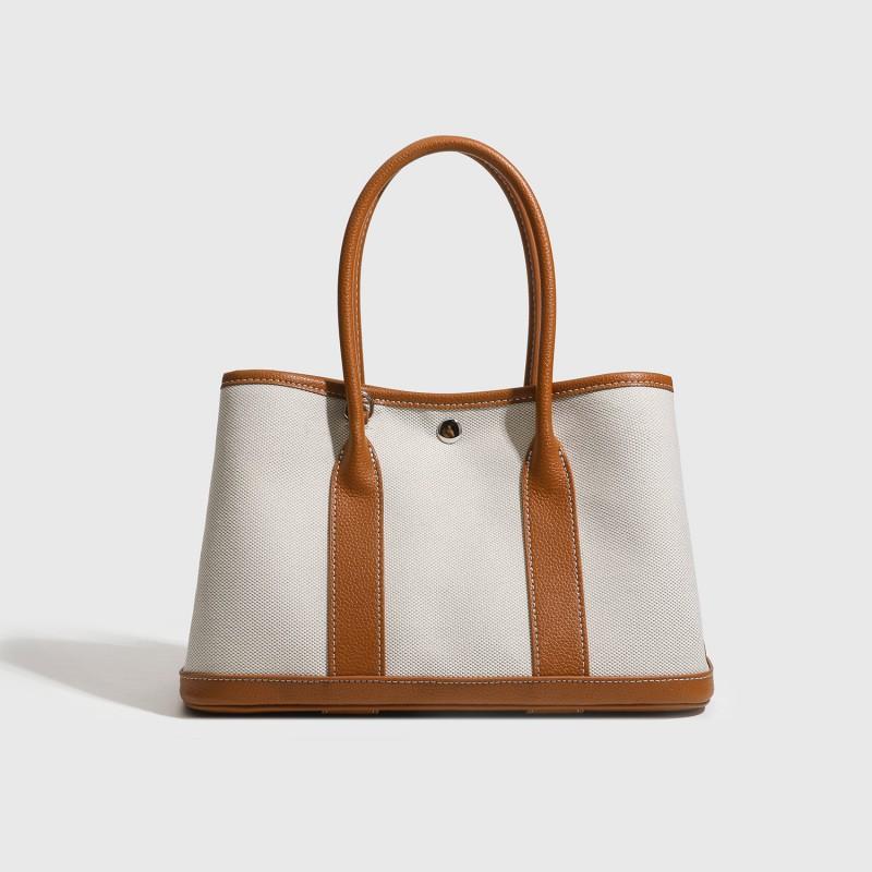 Canvas Garden Tote Bag Women Large Capacity Shoulder Crossbody Urban Minimalist Style