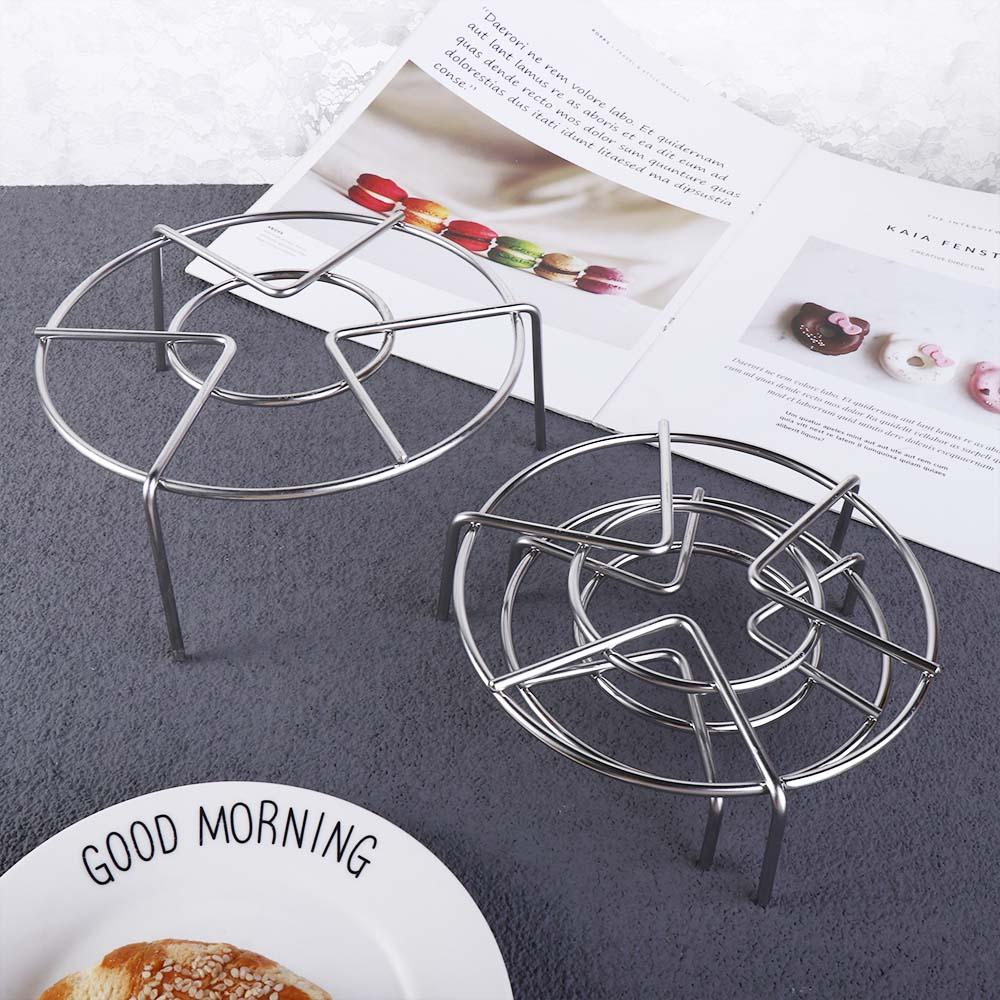 Stainless Steel Cookware Heat Resistant Kitchen Trivet Stand Steamer Steaming Tray Egg Steamer Rack
