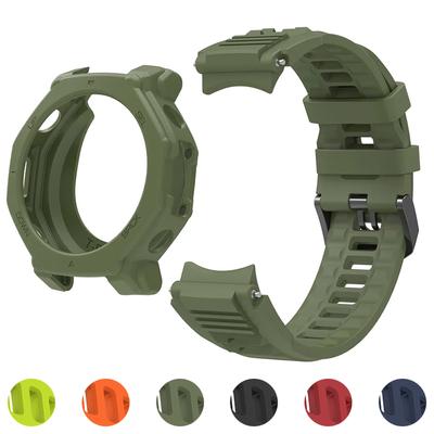 Coque en Silicone + Bracelet Pour Huami Amazfit T-REX 3 Pro Bracelet de Montre Bracelet Pour Amazfit T-rex3 Pro Housse de Protection Accessoires