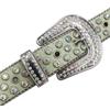 Special Offer Rhinestone Belt, Punk Belt, European and American Style, Rhinestone Rock and Roll Fashion Belt