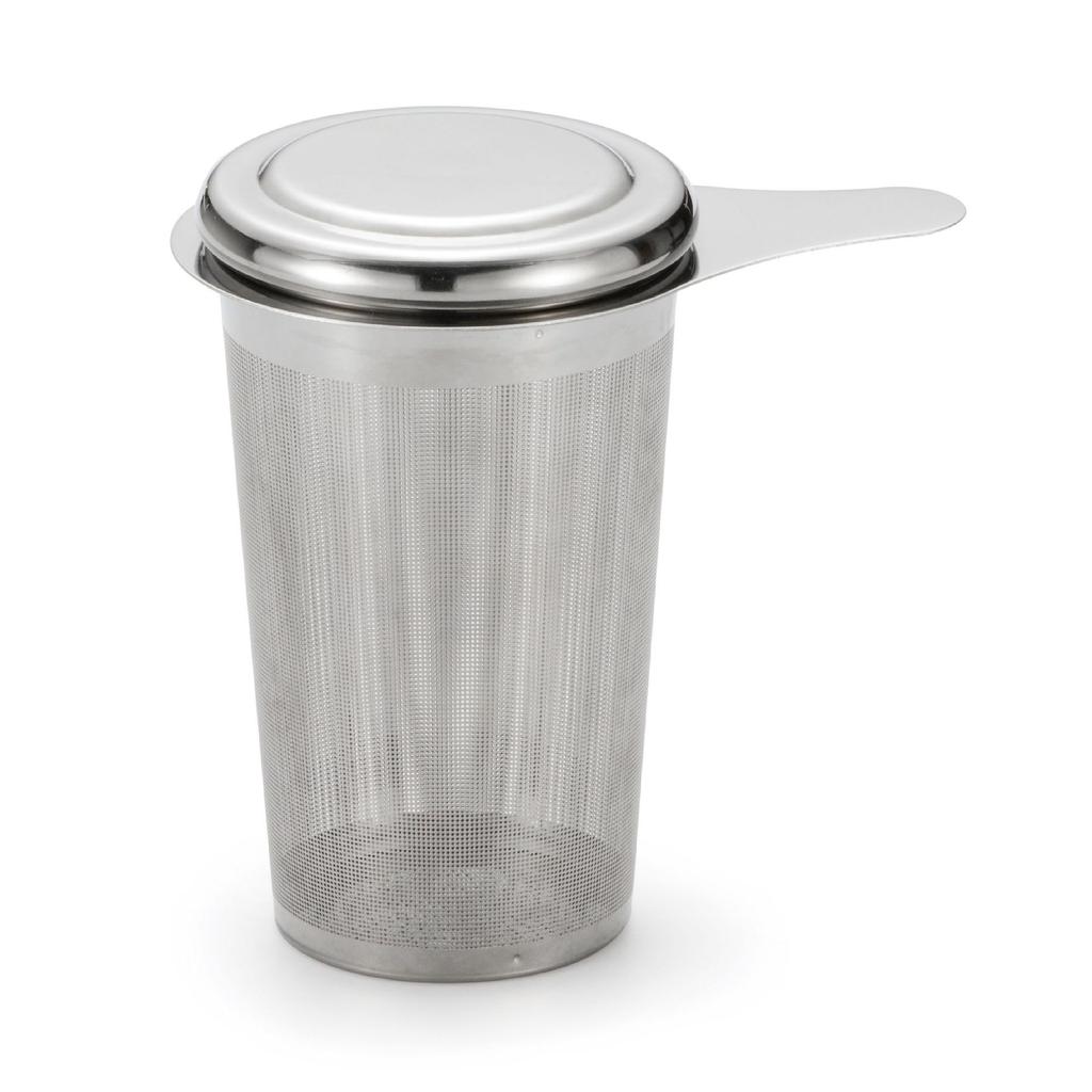 Tee-Ei aus Edelstahlgewebe mit Deckel, wiederverwendbares Tassensieb, loser Gewürzfilter für Teekannen, Tassen zum Aufbrühen von Kaffee