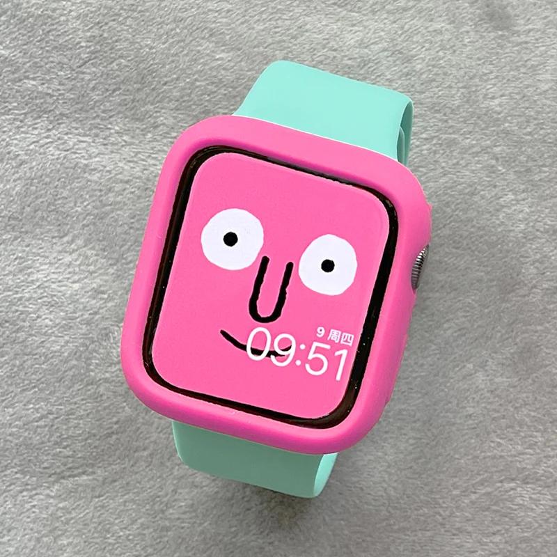 Case+Sport Strap For Apple Watch Band 45mm ultra 2 49mm 40 44 41 42mm Silicone Engraved bracelet iwatch series 10 9 8 7 se 4 5 6