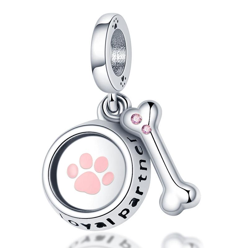

Cute Pet Bone And Food Bowl Pendant Fashion Necklace Jewelry Birthday Valentine s Day Gift